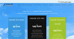 Desktop Screenshot of crearesiteprezentare.info