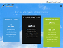Tablet Screenshot of crearesiteprezentare.info
